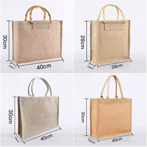 branded hessian bags