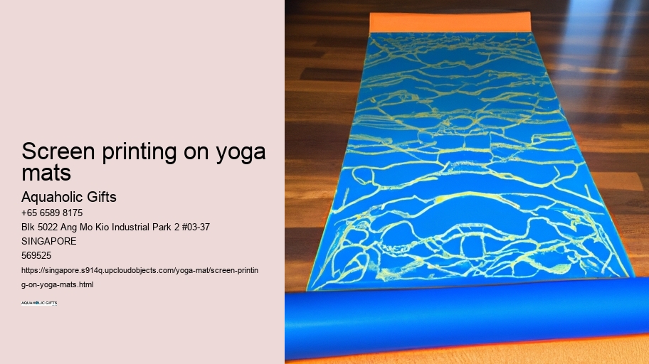 screen printing on yoga mats